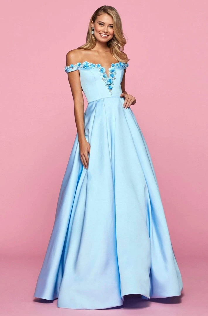Sherri Hill - 53408 Beaded Off-Shoulder Pleated Dress 3 Sherri Hill - 53408 Beaded Off-Shoulder Pleated Dress
