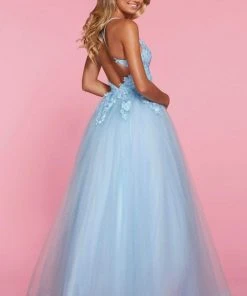 Sherri Hill - 53411 V-Neck Lace A-Line Dress