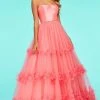 Sherri Hill - 53420 Strapless Floral Applique Ballgown