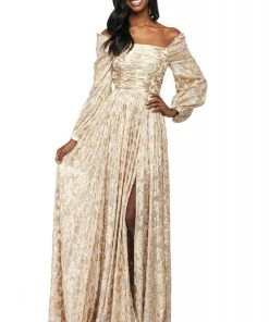 Sherri Hill - 53461 Off-The-Shoulder A-Line Dress 8 Sherri Hill - 53461 Off-The-Shoulder A-Line Dress