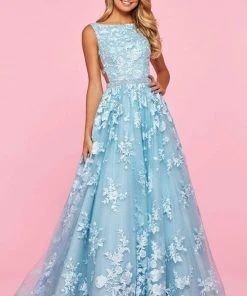 Sherri Hill - 53465 Bateau Long A-Line Dress
