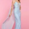 Sherri Hill - 53494 Long Beaded Plunge Watteau Dress