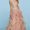 Sherri Hill - 53510 High Neckline Beaded Lace Ruffle Dress 2 Sherri Hill - 53510 High Neckline Beaded Lace Ruffle Dress