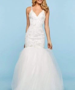 Sherri Hill - 53538 V-Neck Sequin Long Mermaid Dress