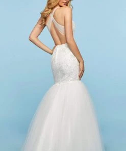 Sherri Hill - 53538 V-Neck Sequin Long Mermaid Dress