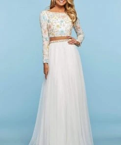 Sherri Hill - 53553 Beaded Two-Piece A-Line Dress