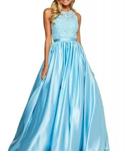 Sherri Hill - 53573 High Jewel Neckline Beaded A-Line Dress
