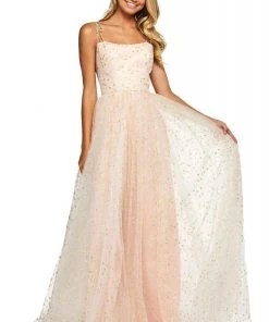 Sherri Hill - 53583 Long Star-Spangled Tulle A-Line Dress 10 Sherri Hill - 53583 Long Star-Spangled Tulle A-Line Dress