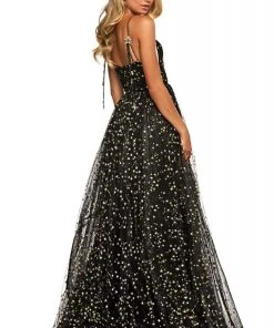 Sherri Hill - 53583 Long Star-Spangled Tulle A-Line Dress 8 Sherri Hill - 53583 Long Star-Spangled Tulle A-Line Dress