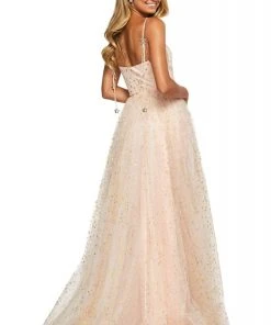 Sherri Hill - 53583 Long Star-Spangled Tulle A-Line Dress 11 Sherri Hill - 53583 Long Star-Spangled Tulle A-Line Dress