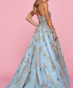 Sherri Hill - 53589 Tulle Long A-Line Dress 9 Sherri Hill - 53589 Tulle Long A-Line Dress
