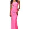 Sherri Hill - 53596 Long Strapless Ruched Jersey Dress 1 Sherri Hill - 53596 Long Strapless Ruched Jersey Dress
