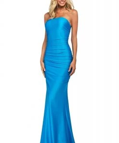 Sherri Hill - 53596 Long Strapless Ruched Jersey Dress