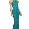 Sherri Hill - 53614 Long Beaded High Halter Dress 2 Sherri Hill - 53614 Long Beaded High Halter Dress