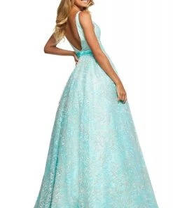 Sherri Hill - 53619 V-Neck Ballgown Dress