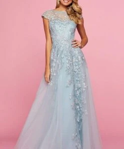 Sherri Hill - 53621 Bateau Long A-Line Dress