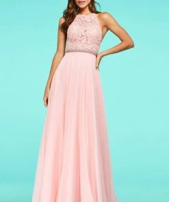 Sherri Hill - 53626 Halter A-Line Long Dress