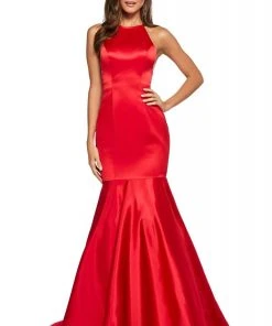 Sherri Hill - 53635 Halter Neck Fitted Mermaid Dress