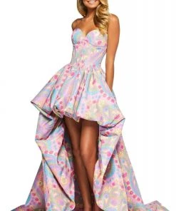 Sherri Hill - 53643 Sweetheart Print High Low Dress