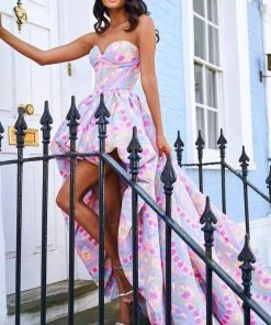 Sherri Hill - 53643 Sweetheart Print High Low Dress 11 Sherri Hill - 53643 Sweetheart Print High Low Dress