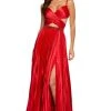 Sherri Hill - 53644 Ruched V-Neck A Line Long Dress 1 Sherri Hill - 53644 Ruched V-Neck A Line Long Dress