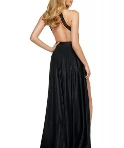 Sherri Hill - 53649 Beaded High Neckline Romper A-Line Dress