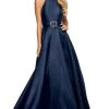 Sherri Hill - 53659 Mikado Halter Evening Dress 1 Sherri Hill - 53659 Mikado Halter Evening Dress
