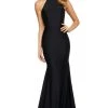 Sherri Hill - 53663 Halter Neck Trumpet Dress With Train