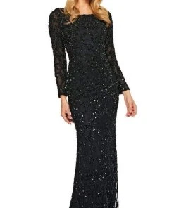 Sherri Hill - 53670 Long Sleeve Fitted Sheath Dress 7 Sherri Hill - 53670 Long Sleeve Fitted Sheath Dress