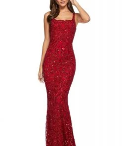 Sherri Hill - 53691 Scoop Back Beaded Fitted Dress 8 Sherri Hill - 53691 Scoop Back Beaded Fitted Dress