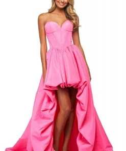 Sherri Hill - 53719 Sweetheart Bustier High-Low A-Line Dress