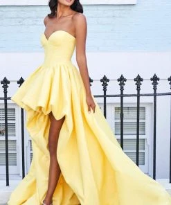 Sherri Hill - 53719 Sweetheart Bustier High-Low A-Line Dress 11 Sherri Hill - 53719 Sweetheart Bustier High-Low A-Line Dress