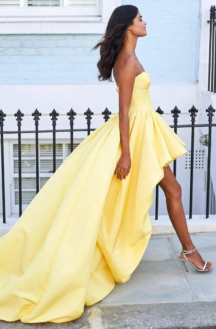 Sherri Hill - 53719 Sweetheart Bustier High-Low A-Line Dress 6 Sherri Hill - 53719 Sweetheart Bustier High-Low A-Line Dress