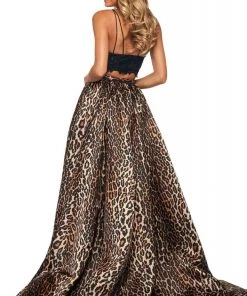 Sherri Hill - 53721 Two Piece Animal Print Dress