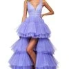 Sherri Hill - 53733 High-Low Hem Tiered Dress