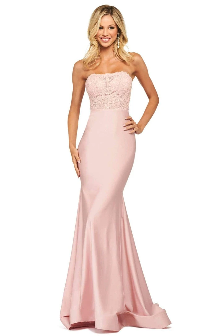 Sherri Hill - 53751 Strapless Applique Trumpet Dress 3 Sherri Hill - 53751 Strapless Applique Trumpet Dress