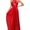 Sherri Hill - 53762 Halter Satin A-Line Evening Dress 2 Sherri Hill - 53762 Halter Satin A-Line Evening Dress