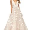 Sherri Hill - 53770 V-Neck Tulle A-Line Dress
