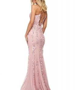 Sherri Hill - 53780 Sexy Back Fitted Sheath Dress