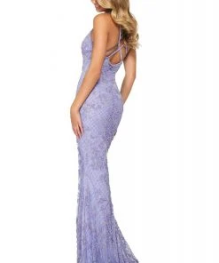 Sherri Hill - 53788 Beaded V-Neck Fitted Long Dress 9 Sherri Hill - 53788 Beaded V-Neck Fitted Long Dress
