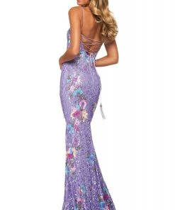 Sherri Hill - 53816 Fully Beaded Scoop Sheath Dress