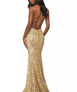 Sherri Hill - 53817 V-Neck Fully Beaded Fitted Dress