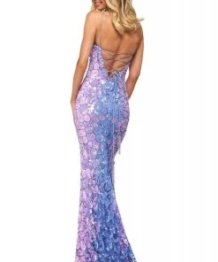 Sherri Hill - 53819 Fully Beaded Long Sheath Dress