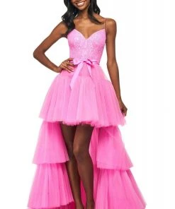 Sherri Hill - 53820 V-Neck Beaded Ballgown Dress