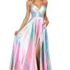 Sherri Hill - 53824 V-Neck Satin A-Line Dress 1 Sherri Hill - 53824 V-Neck Satin A-Line Dress