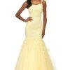 Sherri Hill - 53826 Scoop Neckline Applique Mermaid Dress