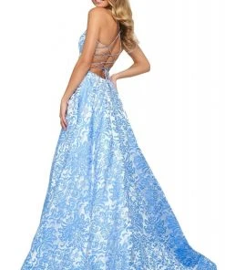 Sherri Hill - 53881 V-Neck Long A-Line Dress