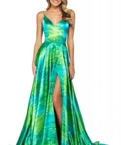 Sherri Hill - 53889 Sweetheart Satin A-Line Dress