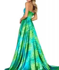 Sherri Hill - 53889 Sweetheart Satin A-Line Dress