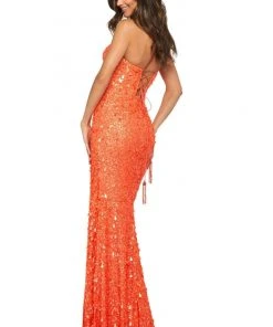 Sherri Hill - 53891 Fully Beaded Strapless Evening Dress